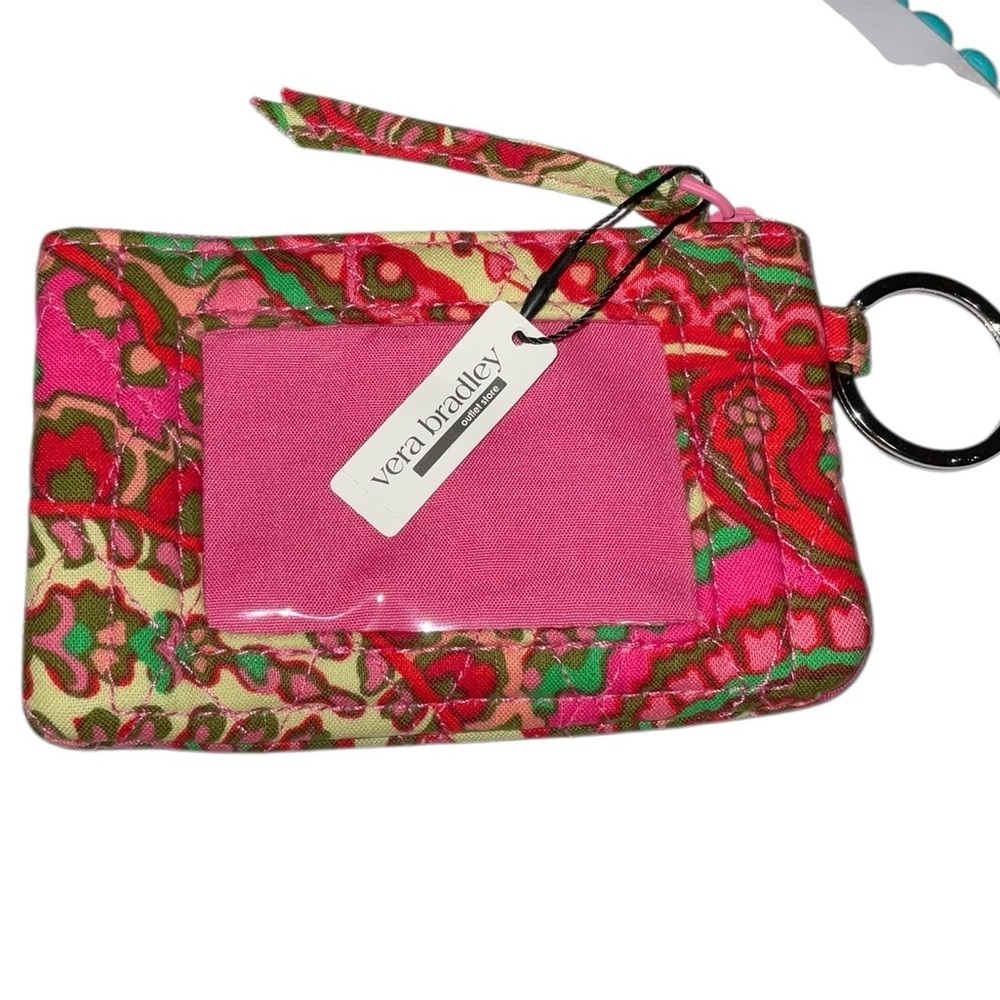 Vera Bradley Zip ID Case in Capri Pink